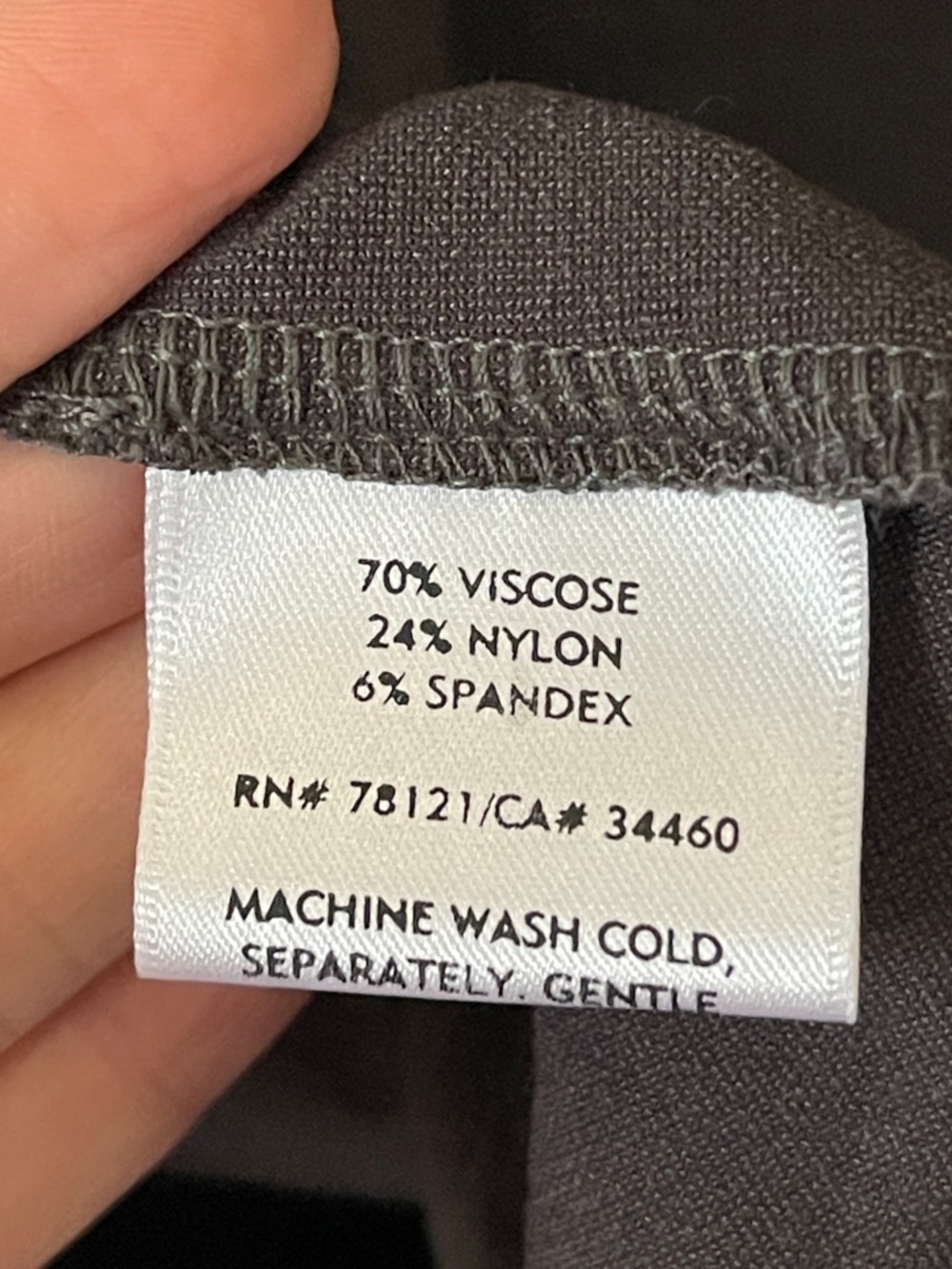 Eileen Fisher Zip Hooded Jacket XL Charcoal Stretch Viscose Long Cardigan NWOT - Picture 5 of 6